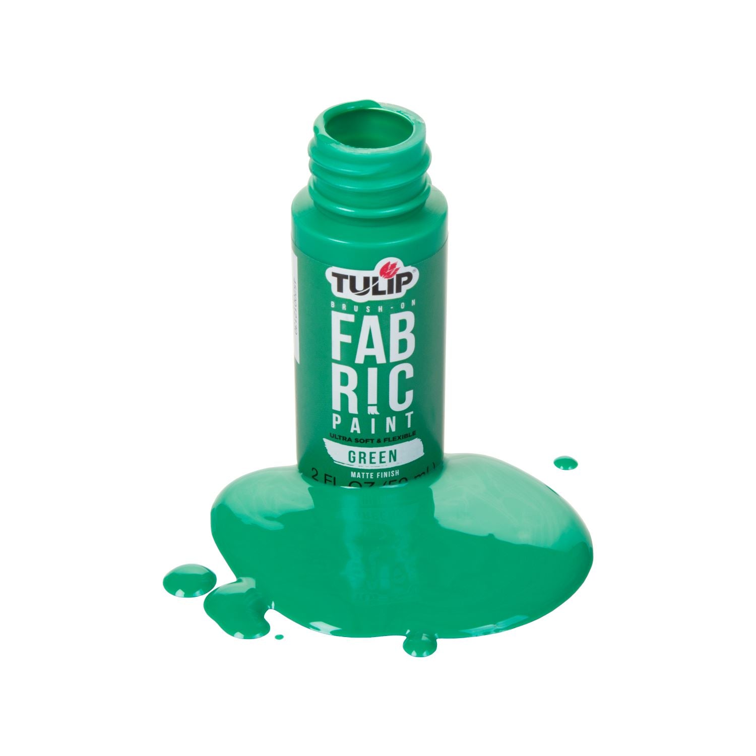 Tulip Brush-On Fabric Paint Green Matte 2 fl. oz. - 2