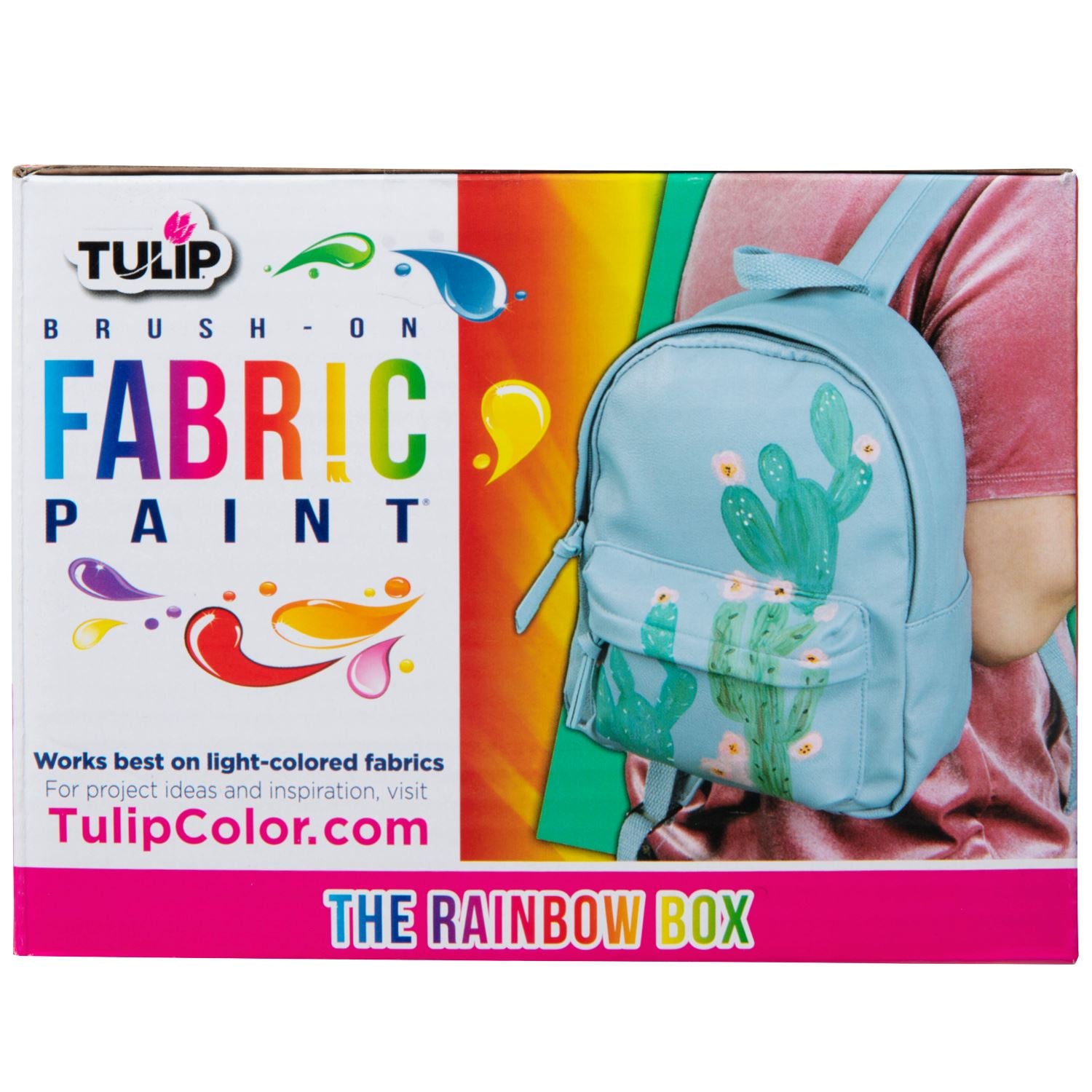 Tulip Brush-On Fabric Paint Rainbow 14 Pack - 8