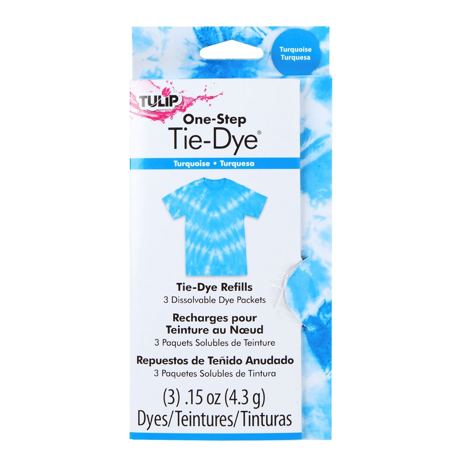 Tulip One-Step Tie-Dye Refills Turquoise - 1