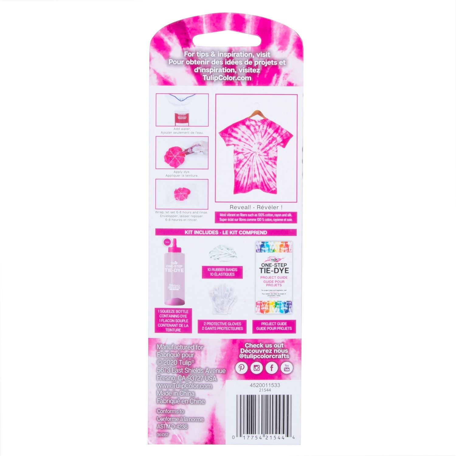 Picture of 21544 Fuchsia 1-Color Tie-Dye Kit