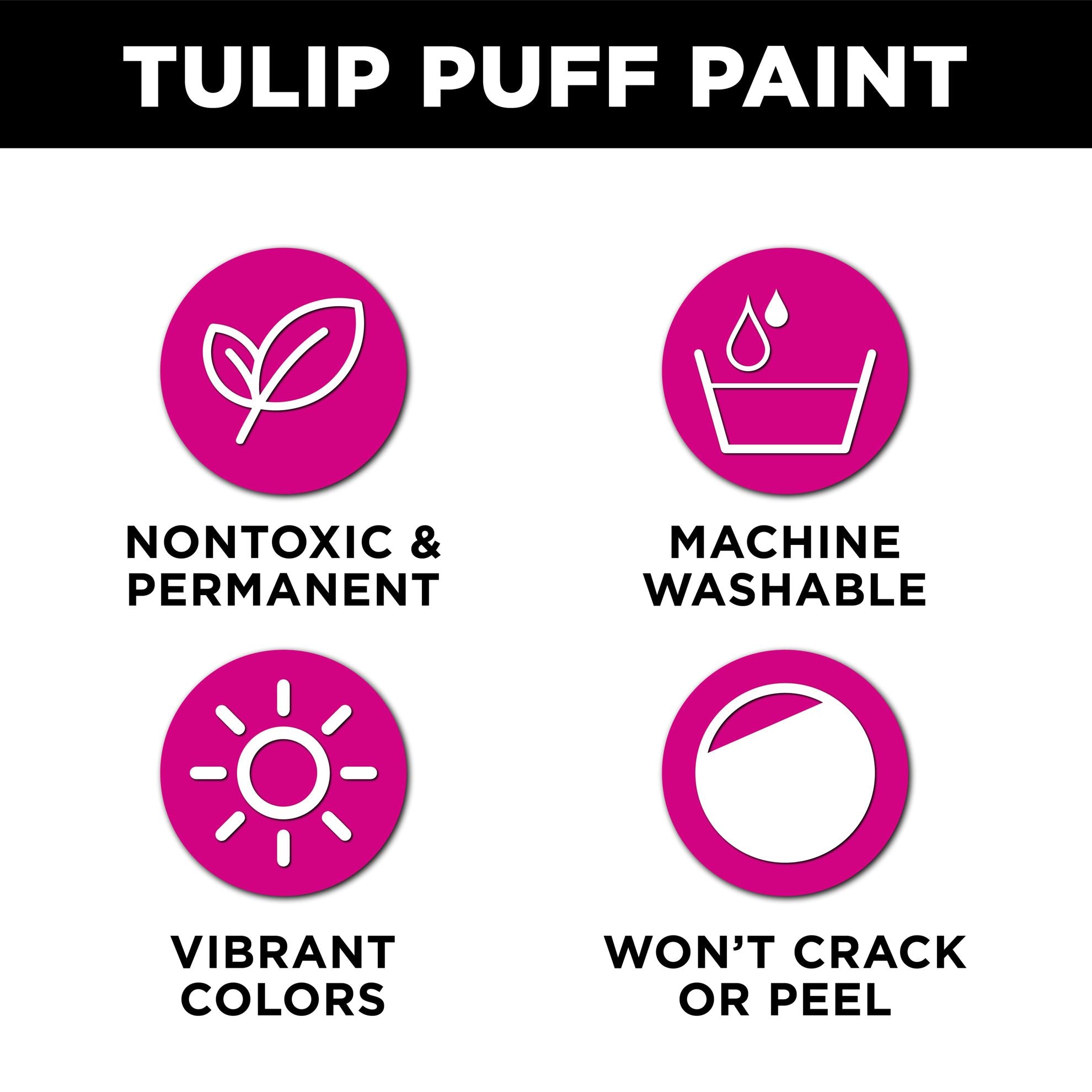 Tulip 3D Fabric Paint Glitter & Sparkle Colours