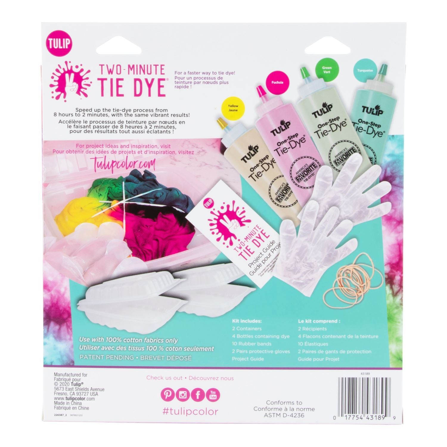 Tulip Two-Minute Tie-Dye Kits