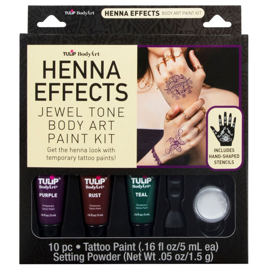 Tulip Body Art Ultimate Henna Color Jewel Tone Tattoo Kit