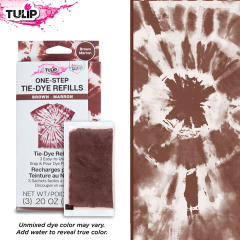 Tulip One-Step Tie-Dye Refills Brown