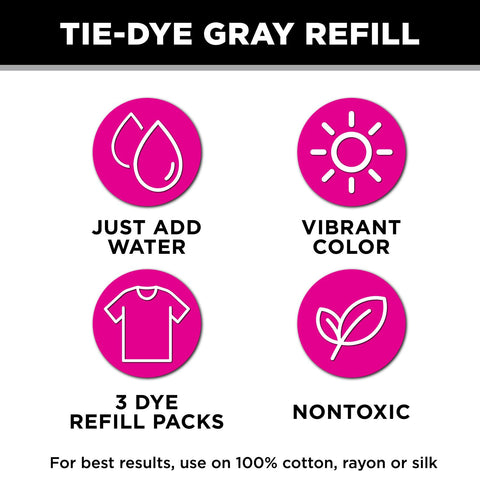 Tulip One-Step Tie-Dye Refills Gray
