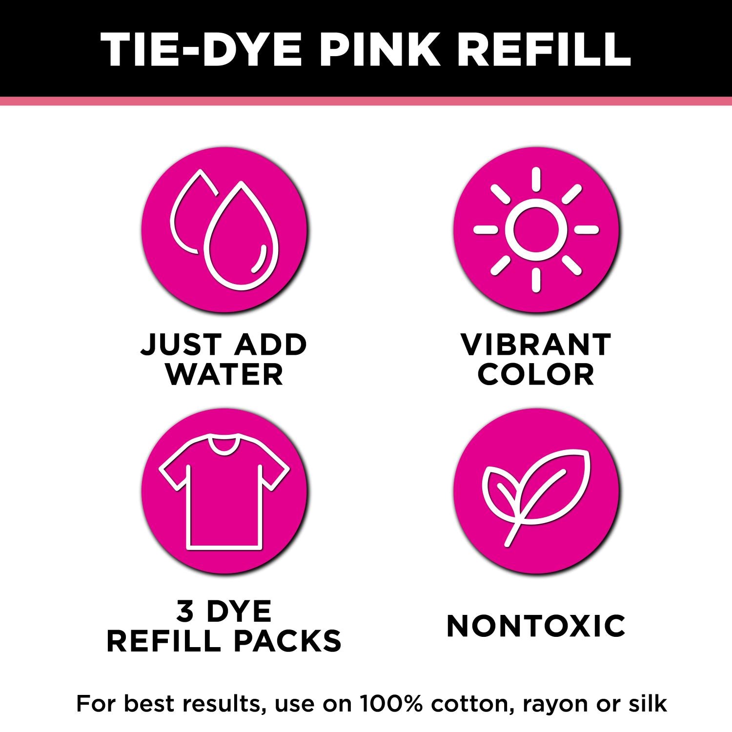 Tulip One-Step Tie-Dye Refills Pink - 3