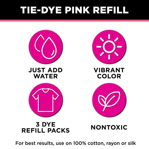Tulip One-Step Tie-Dye Refills Pink