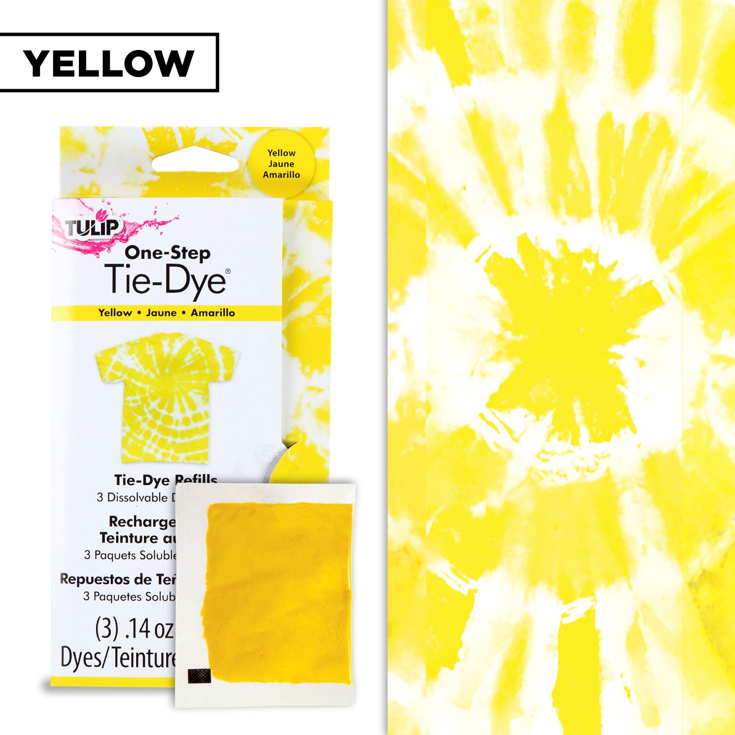 Tulip One-Step Tie-Dye Refill Yellow - 4